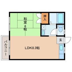 ローゼンハイムⅠ・Ⅱの物件間取画像